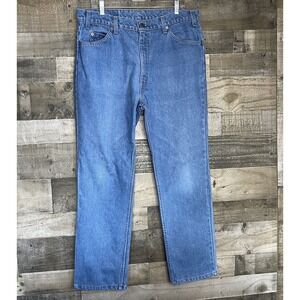 Vtg Levi's 20508 0913 Men's‎ Jeans Size 38 x 30 White Tab 5 Pocket Blue Denim